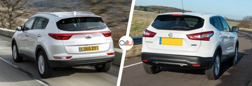 Kia Sportage vs Nissan Qashqai 06