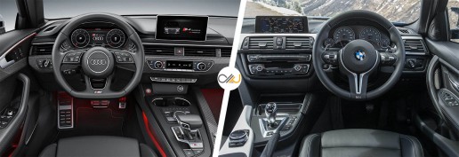 Audi S4 vs BMW M3 interior