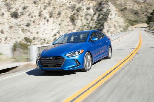 2017-Hyundai-Elantra-Limited-front-three-quarter-in-motion-02