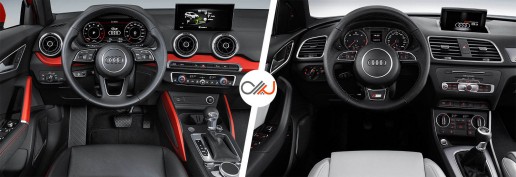 Audi Q2 vs Q3 interior