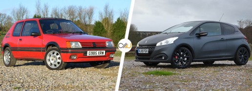 Peugeot 205 GTI vs 208 GTi styling