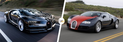 Bugatti Chiron vs Veyron