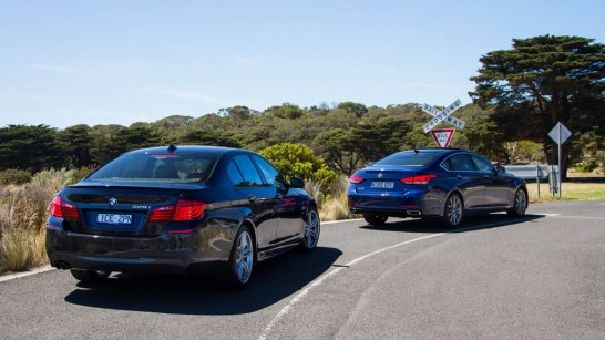 2014-HYUNDAIandBMW-528i-vs-genesis-comparison-35