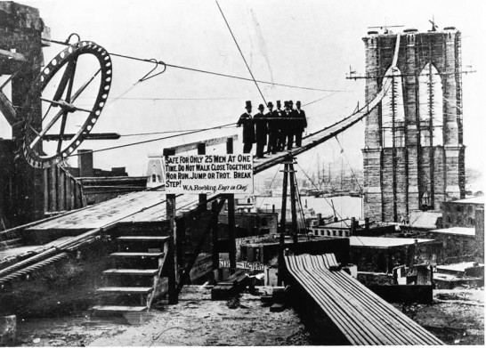 ساخت پل بروکلین