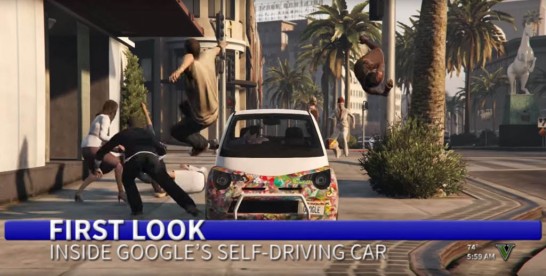 Google's Self-Driving Car in GTA V