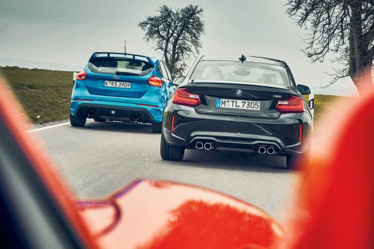 BMW M2 vs. Ford Focus RS vs. Porsche 718 Boxster S