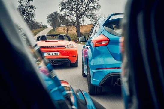 BMW M2 vs. Ford Focus RS vs. Porsche 718 Boxster S