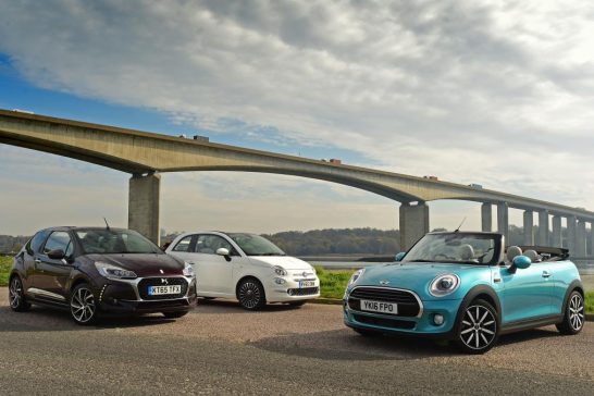 MINI Cooper Convertible vs Fiat 500C vs DS 3 Cabrio