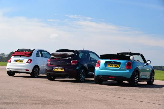 MINI Cooper Convertible vs Fiat 500C vs DS 3 Cabrio