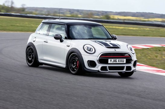 Mini-John-Cooper-Works-Challenge-front-three-quarters-action