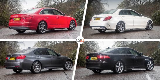 Audi A4 vs Mercedes C-Class vs BMW 3 Series vs Jaguar XE