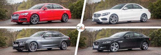 Audi A4 vs Mercedes C-Class vs BMW 3 Series vs Jaguar XE