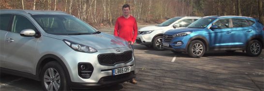 Hyundai Tucson vs Nissan Qashqai vs Kia Sportage