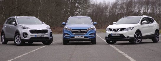 Hyundai Tucson vs Nissan Qashqai vs Kia Sportage