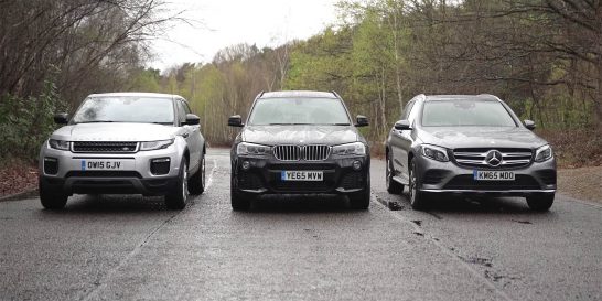 Mercedes GLC Range Rover Evoque BMW X3