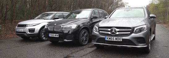 Mercedes GLC vs Range Rover Evoque vs BMW X3 01