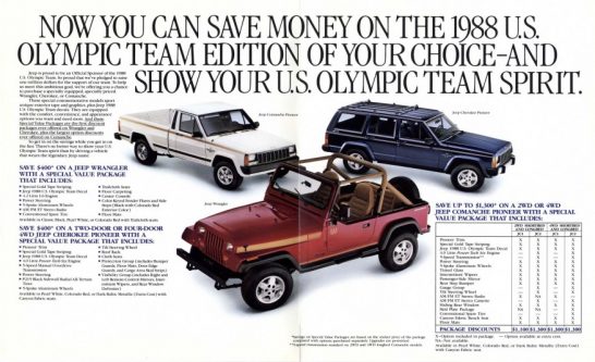 1988-Jeep-Commanche-Wrangler-Cherokee-Olympic-Editions