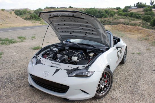 Flyin-Miata-ND-Mazda-Miata-V-8-front-three-quarter