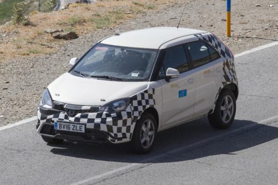 MG ZS spied