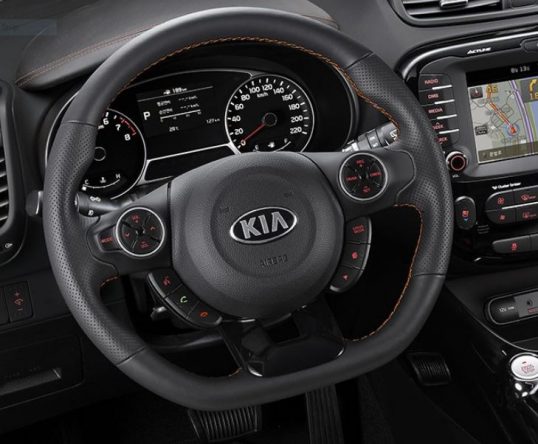 2017 Soul - D-cut steering wheel