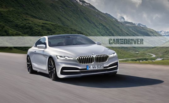 2018 BMW 8-series coupe (artist's rendering)