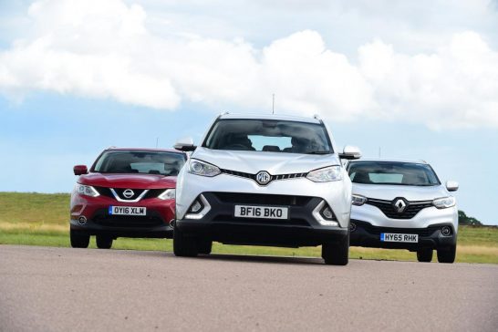 MG GS vs Renault Kadjar vs Nissan Qashqai