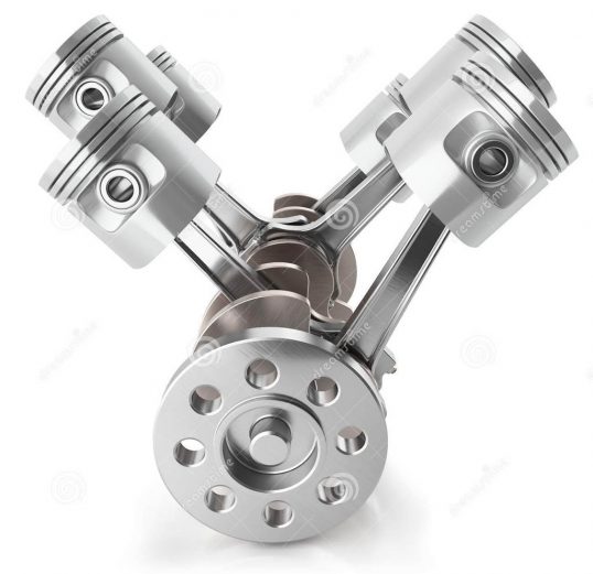 crankshaft-pistons-engine-v