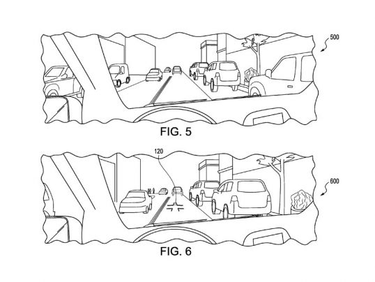 honda hud patent