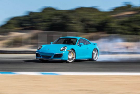 2017-porsche-911-carrera-s-front-three-quarter-drift