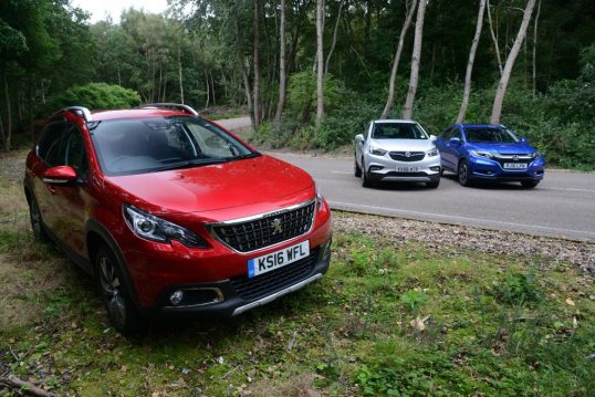 Vauxhall Mokka X vs Peugeot 2008 vs Honda HR-V