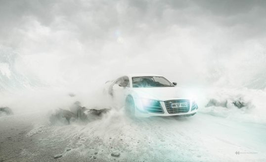 Audi R8 scale model