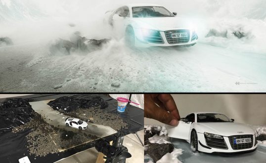 Audi R8 scale model