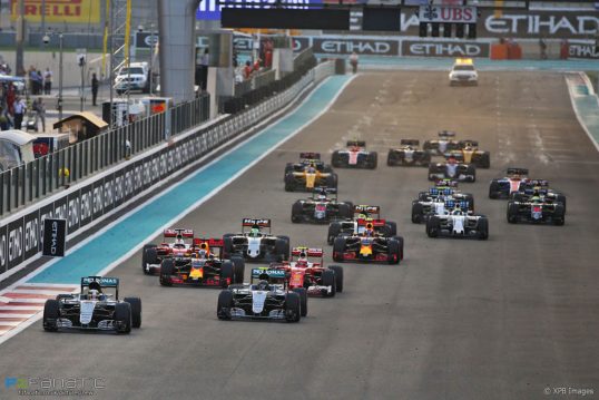 Motor Racing - Formula One World Championship - Abu Dhabi Grand Prix - Race Day - Abu Dhabi, UAE