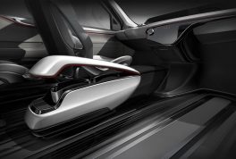Chrysler Portal Concept floating console and in-floor track mounting system
