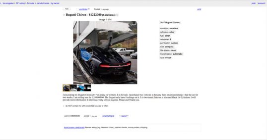 bugatti-chiron-craigslist