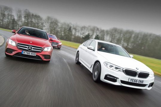 BMW 5 Series vs Mercedes E-Class vs Jaguar XF