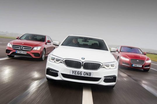 BMW 5 Series vs Mercedes E-Class vs Jaguar XF