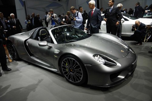 Porsche 918 Spyder production model live at 2013 Frankfurt Motor Show 