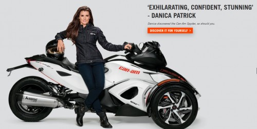 Danica Patrick Official ambassador of Can-Am