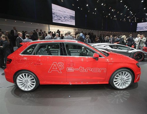 Audi A3 e-tron concept at 2013 Geneva Motor Show