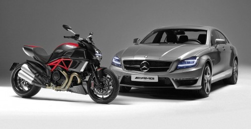 AMG to cooperate with Ducati: Mercedes-Benz CLS AMG and Ducati 