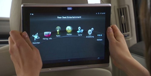 Audi shows off the tablet inside 2015 Q7