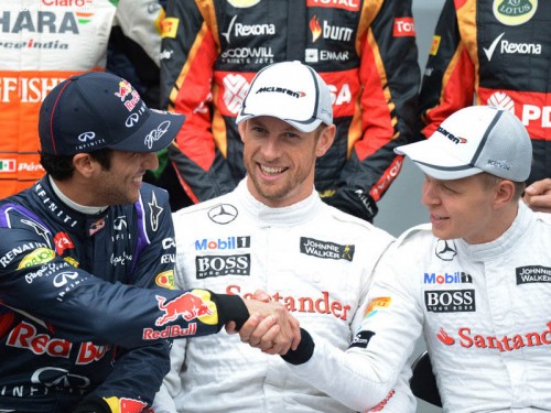 Daniel Ricciardo and Kevin Magnussen