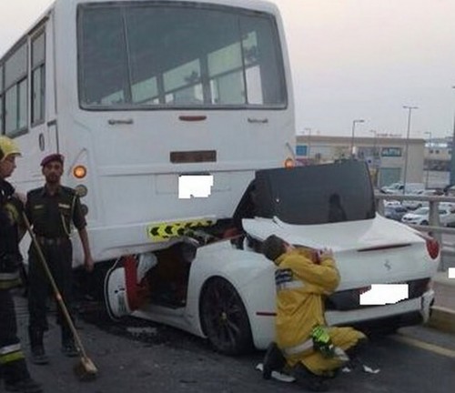 Ferrari Crash