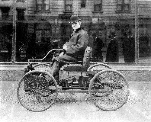 Henry Ford & his 1896 Quadricycle