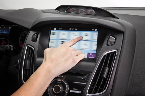 The new capacitive touch screen allows for tablet-like swipe gesture control.