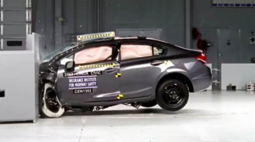 Honda Civic IIHS crash test