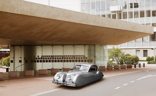 Jaguar XK120 Artist Rendering