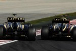 Kimi Raikkonen and Romain Grosjean from Lotus