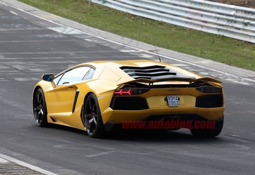 LamborghiniAventador SV Prototype Testing at Nürburgring